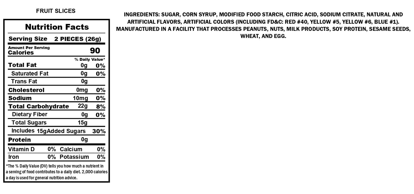 Assorted Fruit Slices