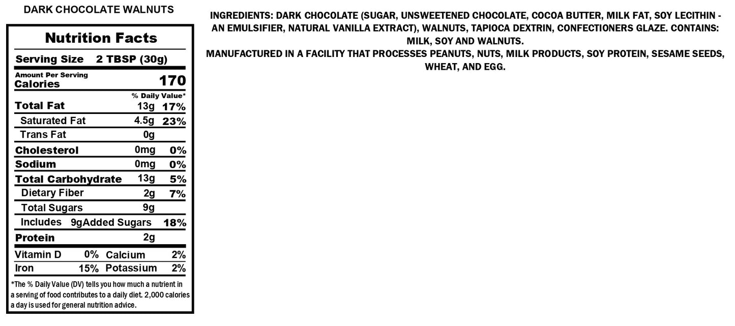 Dark Chocolate Walnuts