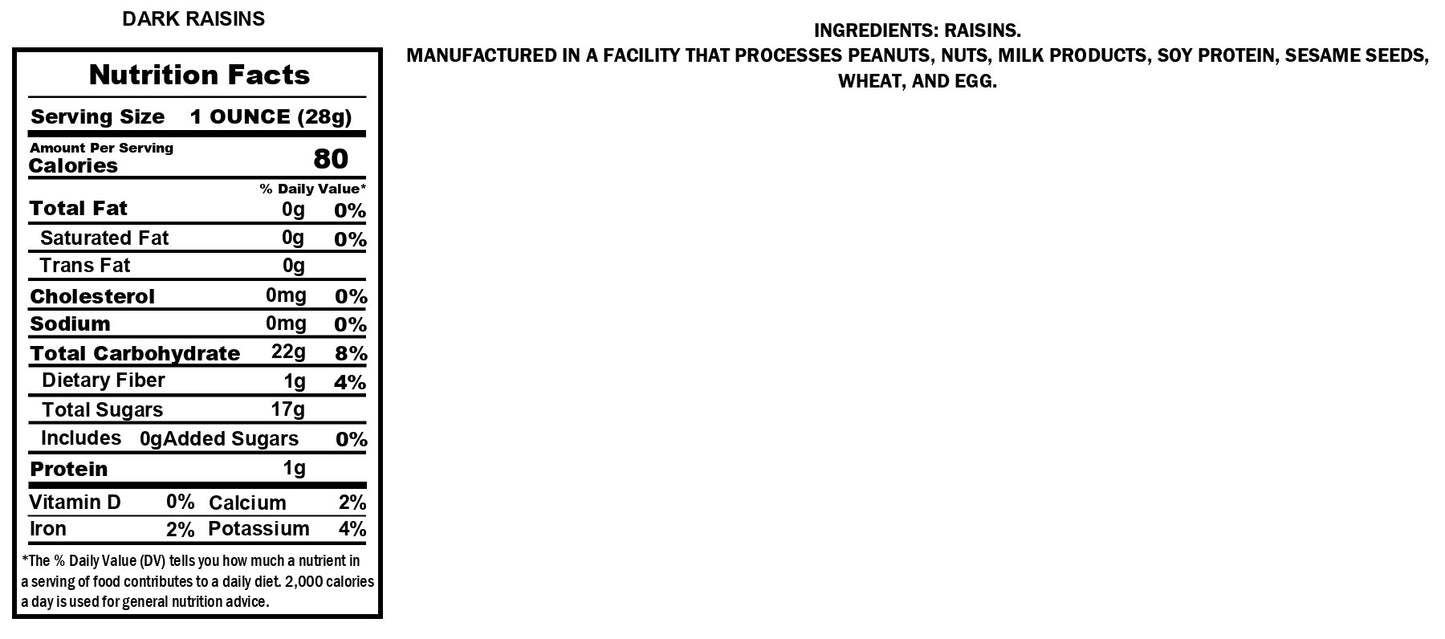 Dark Raisins