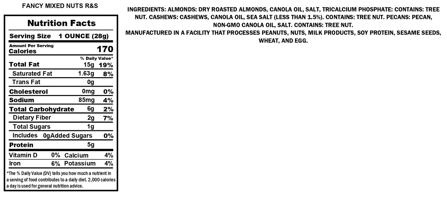 Fancy Mixed Nuts Roasted and Salted