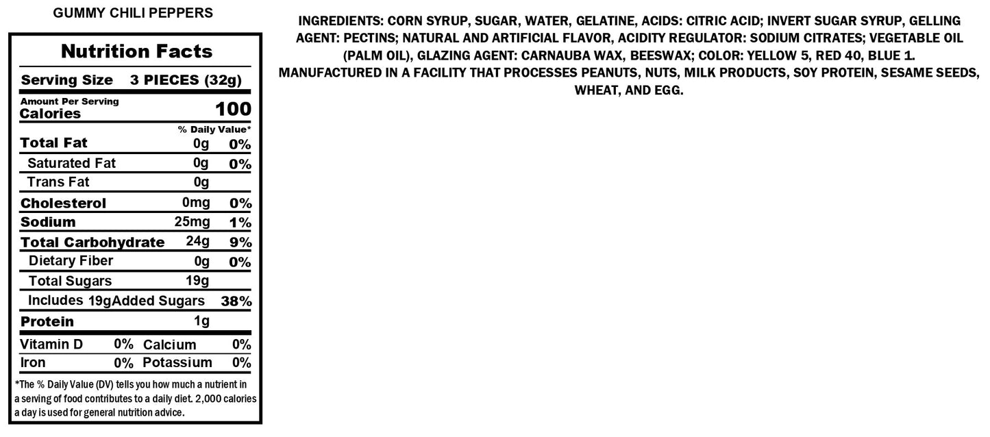 Gummy Chili Peppers