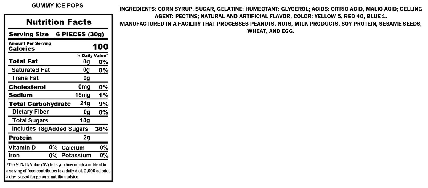 Gummi Ice Pops