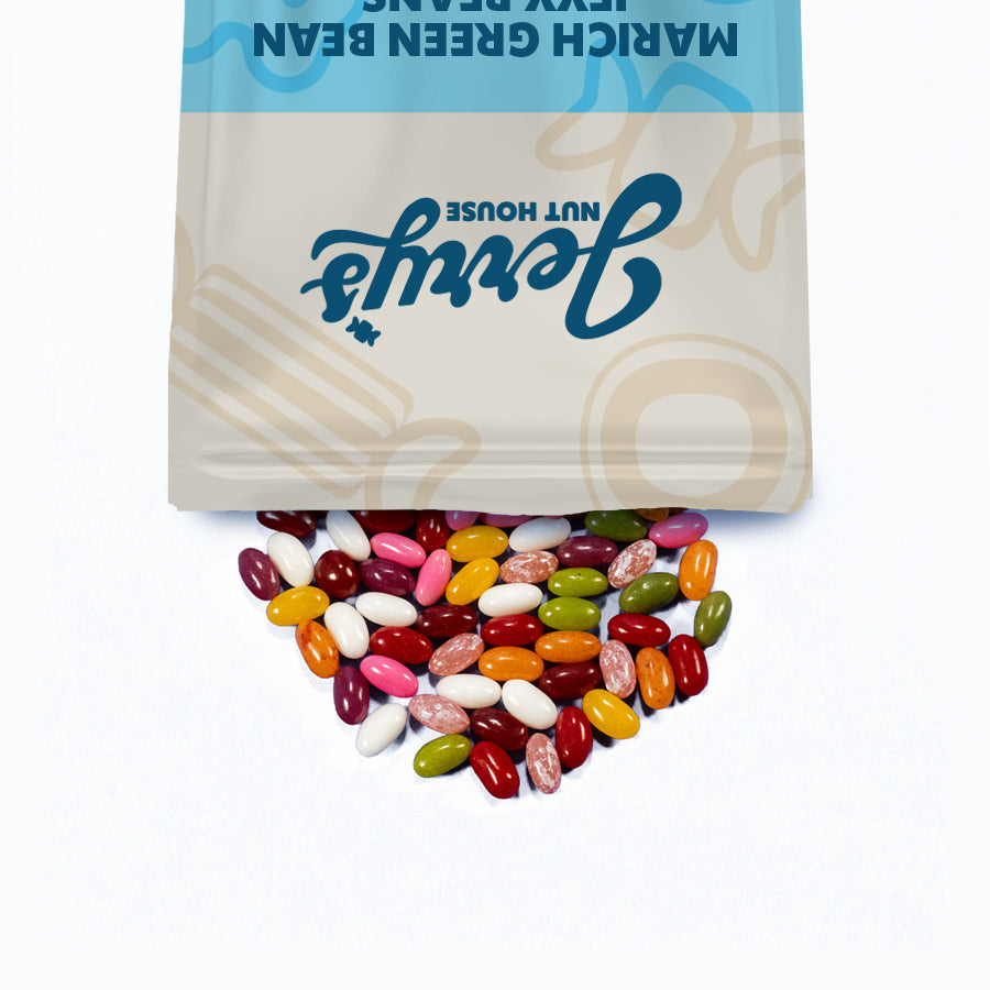 Marich Green Bean Jelly Beans - 10 lb. case