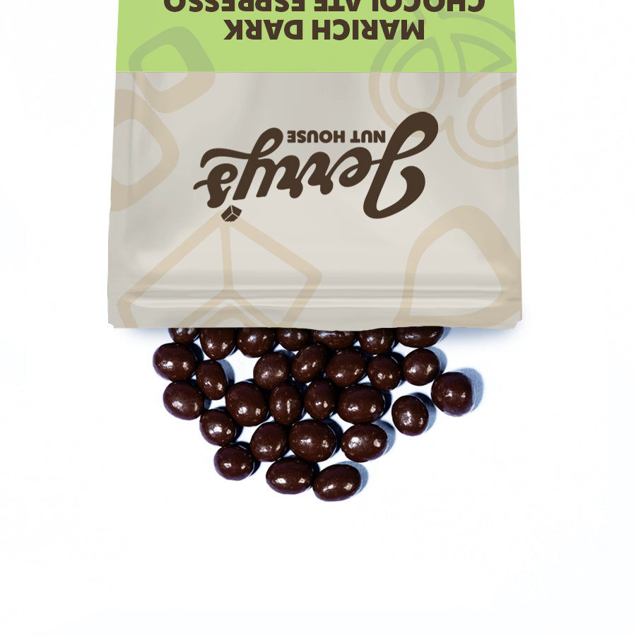Marich Dark Chocolate Espresso Beans - 10 lb. case