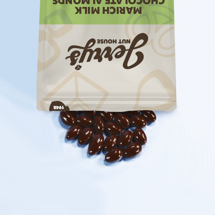 Marich Milk Chocolate Almonds - 10 lb. case