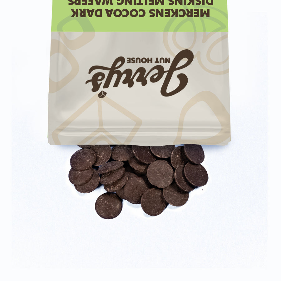 Merckens Cocoa Dark Diskins Melting Wafers