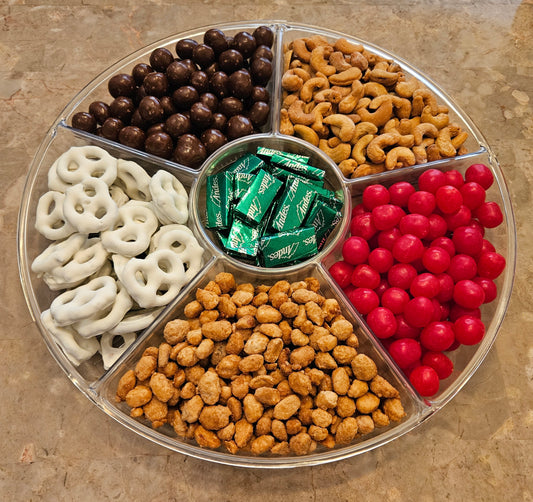 6 Section Crystal Combo Tray