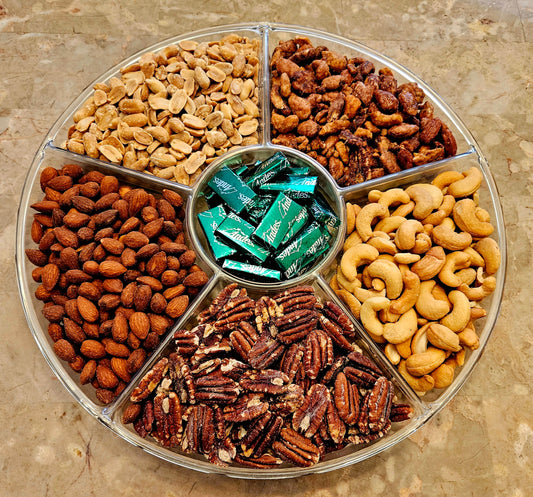 6 Section Crystal Nut Tray