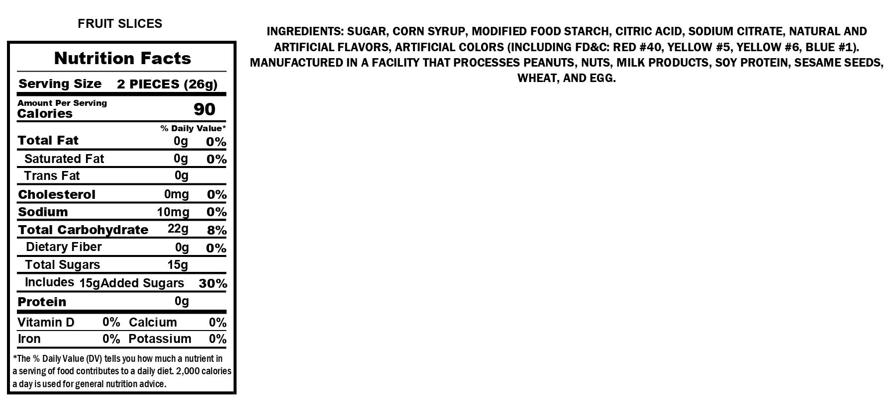 Assorted Fruit Slices