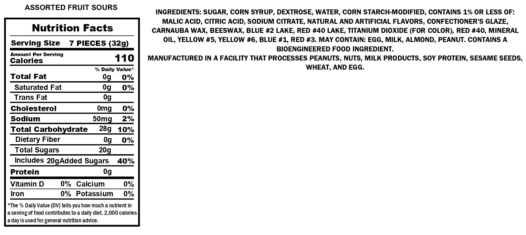 Assorted Fruit Sours