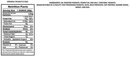 Blanched Virginia Peanuts Roasted and Salted