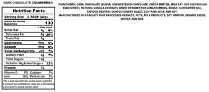 Dark Chocolate Dried Cranberries