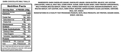 Dark Chocolate Malt Balls