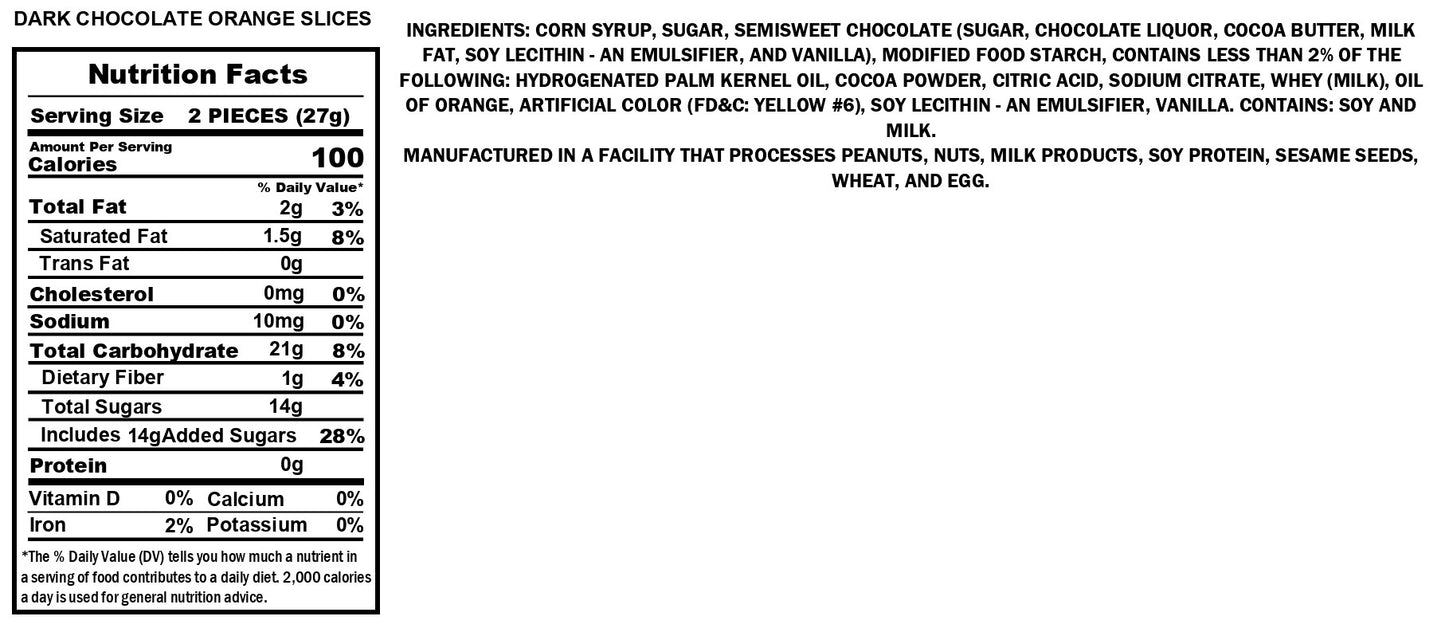 Dark Chocolate Orange Slices