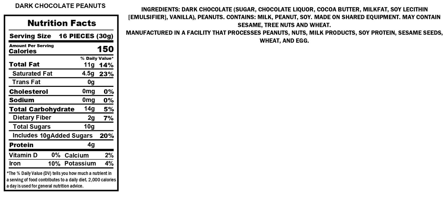 Dark Chocolate Peanuts