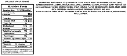 Marich Coconut Spice Cashews