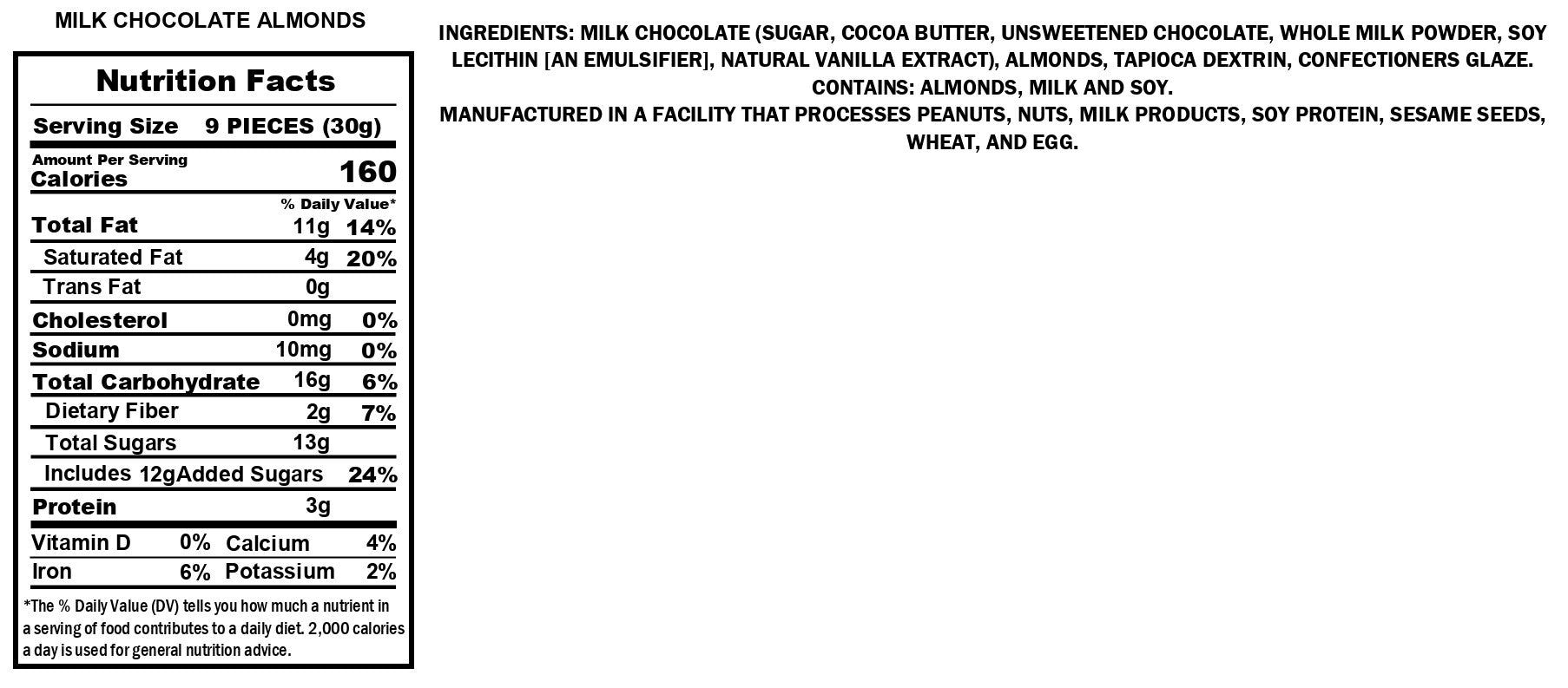 Milk Chocolate Almonds