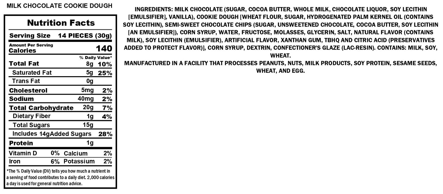 Milk Chocolate Cookie Dough