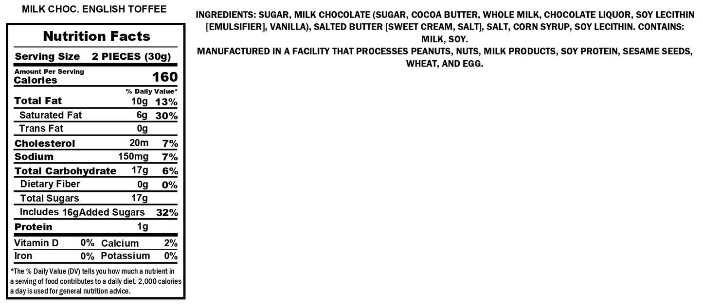 Milk Chocolate English Toffee
