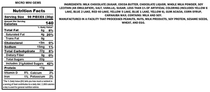Milk Chocolate Micro Mini Gems