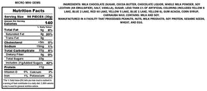 Milk Chocolate Micro Mini Gems