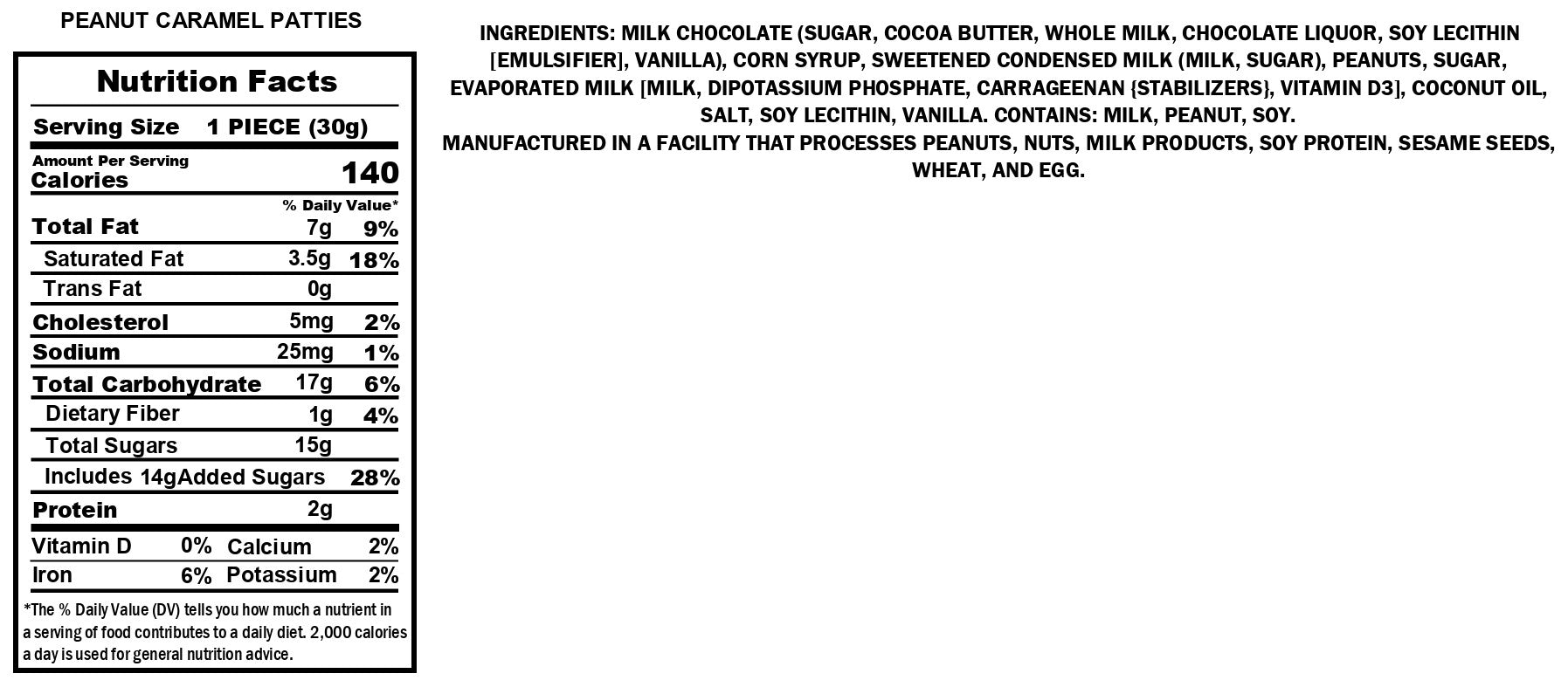 Peanut Caramel Patties