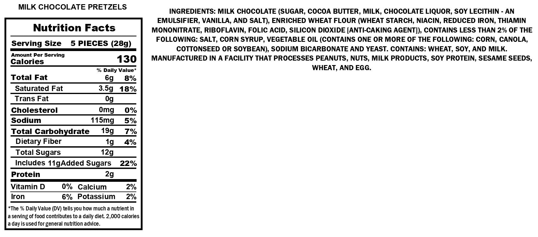 Milk Chocolate Pretzels