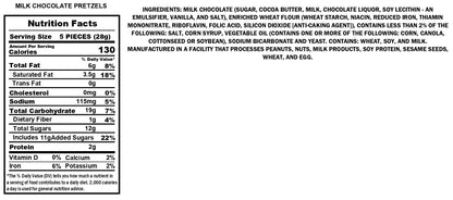 Milk Chocolate Pretzels