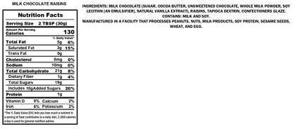 Milk Chocolate Raisins